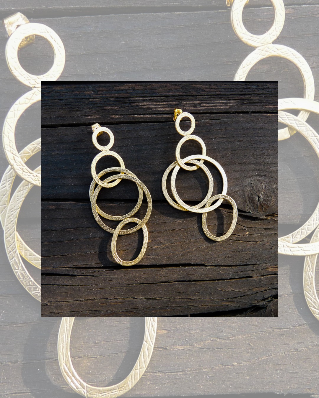 The Rhyme Earrings, from the Poesia collection, embody the poetry of repetition — each interlocking circle a verse. ✨
A timeless design that echoes life's beautiful repetitions, a gentle reminder of the harmony in balance and symmetry.
Stay tuned for more!
DM us for details.
#AmareliaJewelry #PoesiaCollection #RhymeEarrings #JewelryPoetry #GoldJewelry #JewelryGoals
