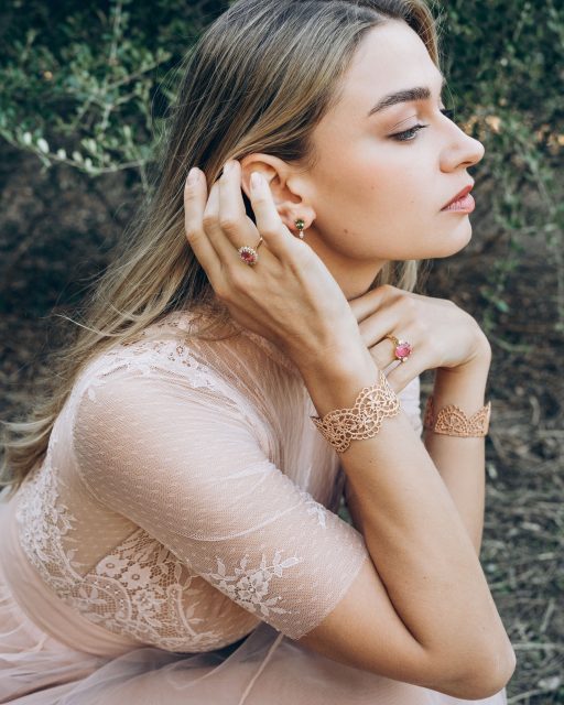 In shades of rose. 🌸

Delicate lace, warm rose gold, vivid rubellite and touches of diamond light. 

A meeting of softness and color, where every detail feels feminine and timeless.

Beautifully complemented by the delicate lace of @madameshoushou.

📷 @veronas_photo
Muse @dariiaholodok 
Dress @madameshoushou 

#amareliajewelry #rubellite #rosegold #lace #finejewelry