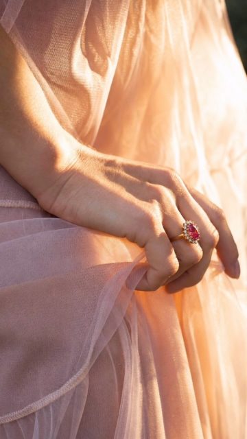 Natural Brazilian rubellite, glowing with its own rare intensity. Each stone with its own shades, its own inclusions, its own story. No two quite alike.

Touched by the brilliance of diamonds.

Precious. Feminine. Unmistakably alive.

#AmareliaJewelry #Rubellite #rubellitetourmaline #pinktourmaline #FineJewelry